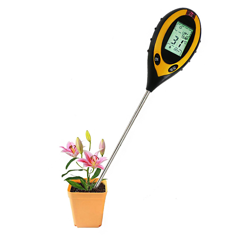 Dataloggers Soil Moisture는 고정밀 토양 PH 측정 온도계를 검사합니다.